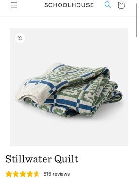 Schoolhouse Stillwater Quilt - KING